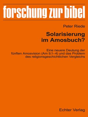 cover image of Solarisierung im Amosbuch?